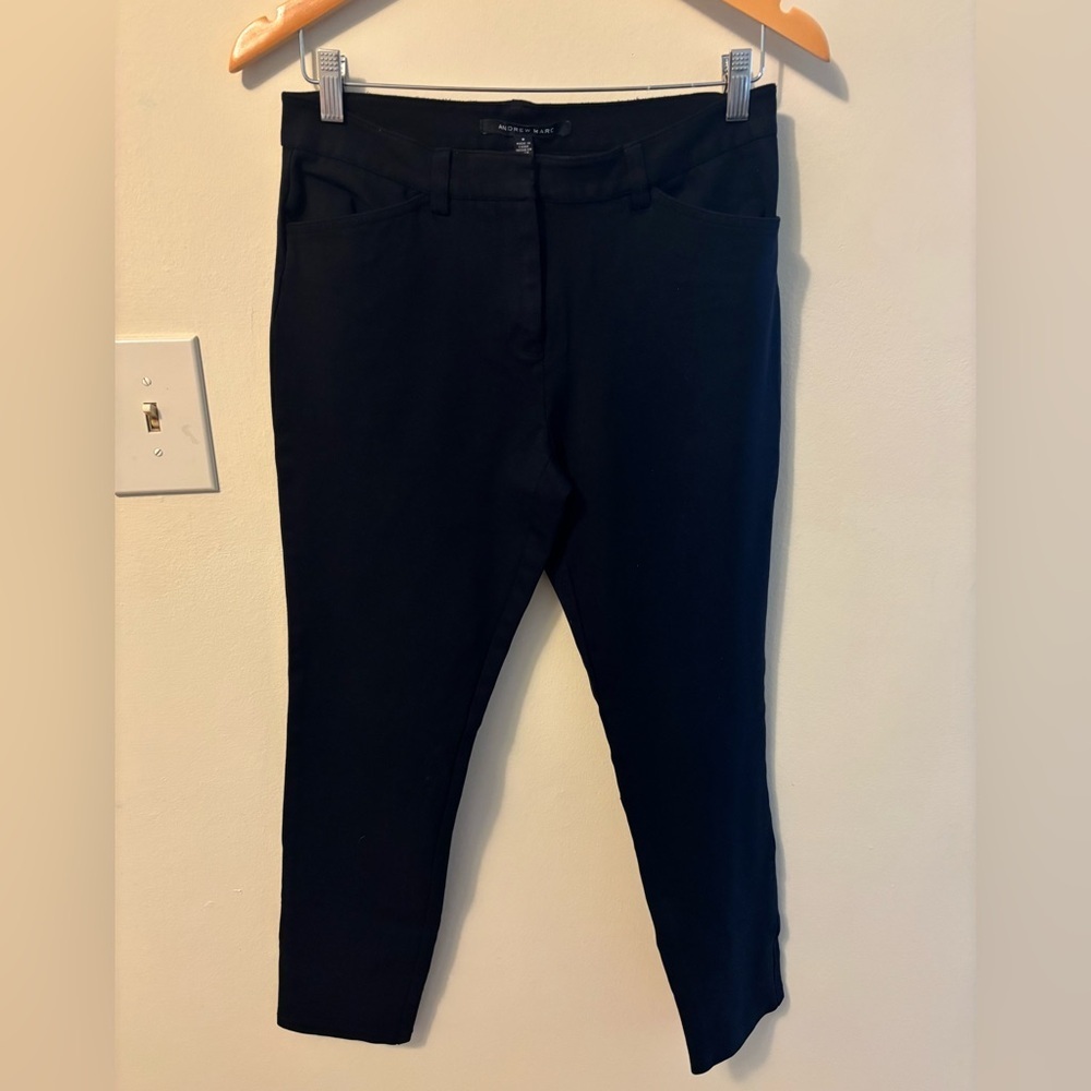 Andrew Marc Black Cropped Pants